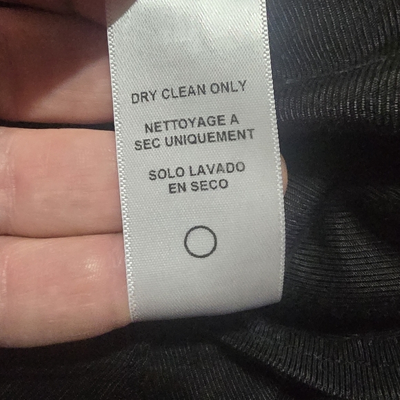 FRAME Wide Leg Zip Front Twill Trousers, Structured Black Dress Pants, Sz 10 - Picture 14 of 14